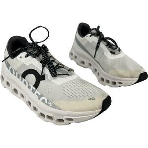 Women's All White Black On Cloud CloudMonster CloudTec Running Shoes Sz 9M